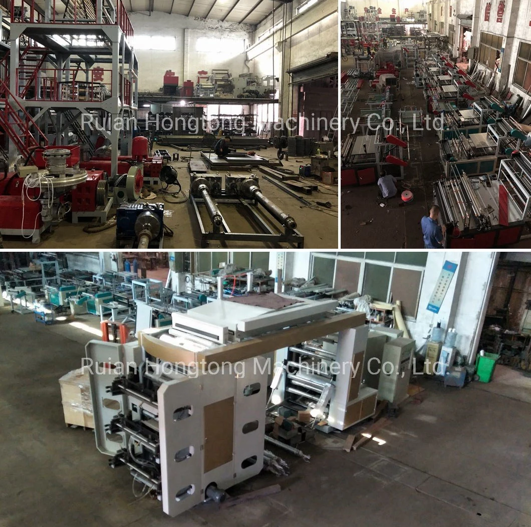 Taiwan Quality High Speed HDPE LDPE PE Poly Plastic Pbat PLA Biodegradable Dual-Screw Co-Extrusion 3-Layer Blown ABA Film Blowing and Making Extruder Machine